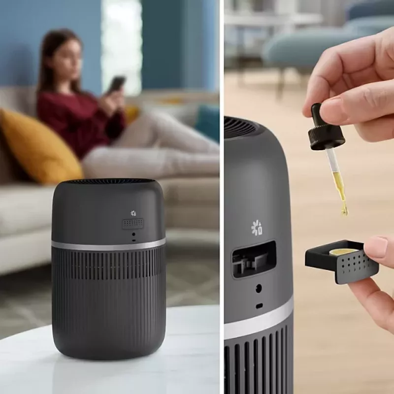 Philips 4000 sērijas gaisa mitrinātājs HU4210/03 - NanoCloud iztvaicējošais, 300 ml/h, 2L tvertne, tumši pelēks