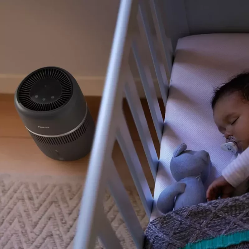 Philips 4000 sērijas gaisa mitrinātājs HU4210/03 - NanoCloud iztvaicējošais, 300 ml/h, 2L tvertne, tumši pelēks