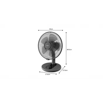 PHILIPS 1000 sērijas galda ventilators 25 cm melns