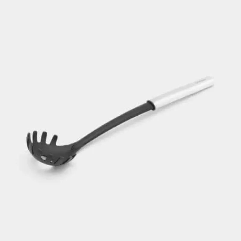Brabantia Essential spageti karote, neilona galva, matēta tērauda rokturis, pret piedegšanu droša