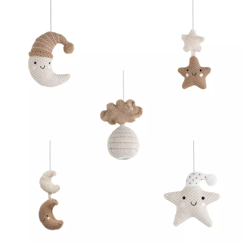 Baby's Only muzikālais mobilais 0+ Heaven Clay / Warm Linen