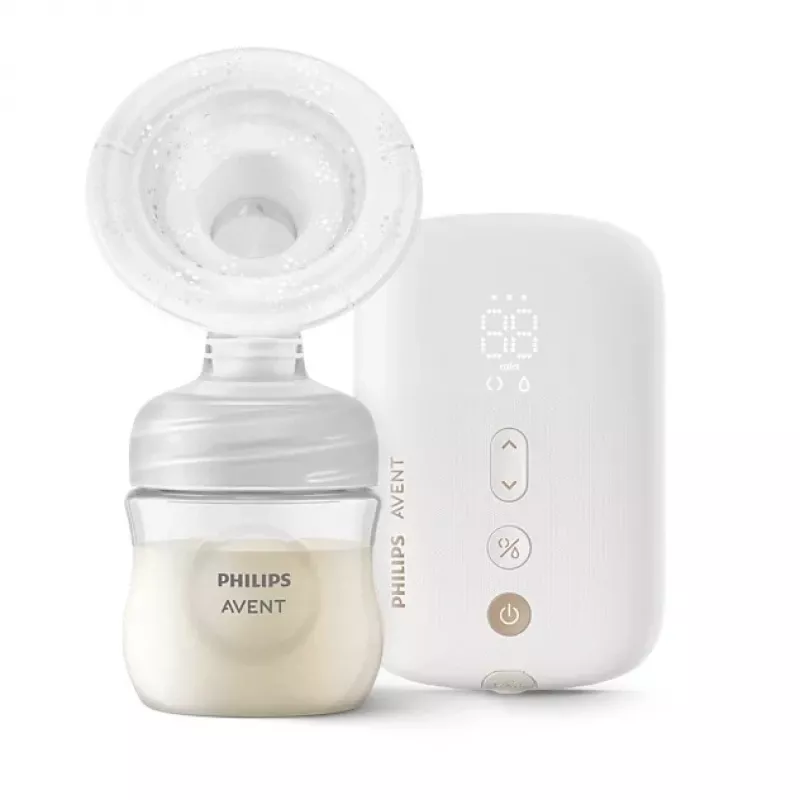 Philips AVENT vienreizējā elektriskā piena sūknēšanas ierīce, uzlādējama, 8 stimulācijas un 16 izteiksmes līmeņi, Natural Motion Technology, bez BPA