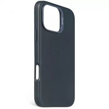 Decoded ādas aizmugures vāciņš iPhone 16 Pro Max, saderīgs ar MagSafe, tumši zils