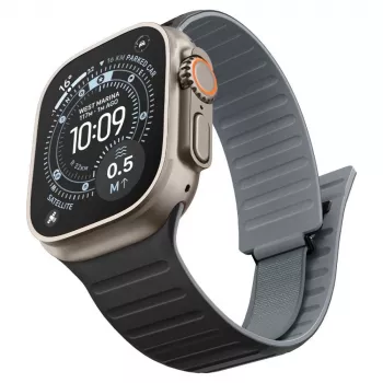 Spigen Athlex Air M pulksteņa siksniņa Apple Watch 44/45/46/49mm - melna/pelēka