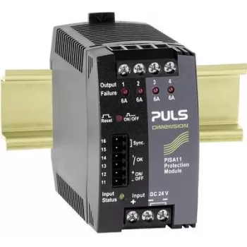 PULS DIMENSION PISA11.406 4 kanālu elektroniskais automātiskais slēdzis 24V DC 4x6A