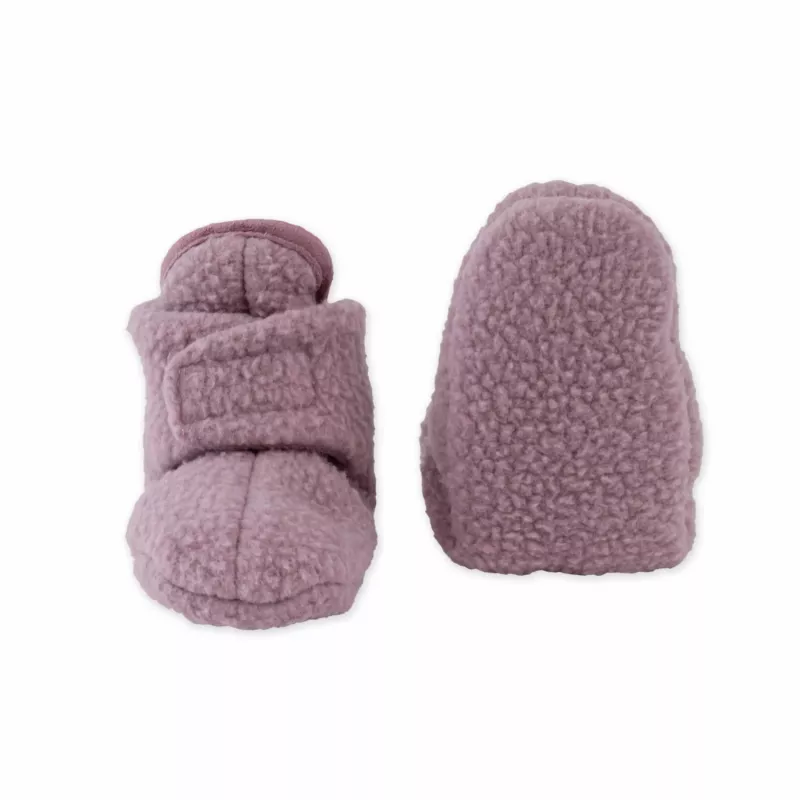Lodger Slipper Teddy mazuļu čības, rožu, 0-3 mēneši, pretizslīdēšanas, flīsa, unisex