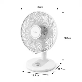 Philips 1000 sērijas galda ventilators, balts