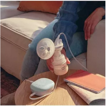 Philips Avent vienreizējā elektriskā krūts sūknēšanas ierīce ar 125ml pudelīti
