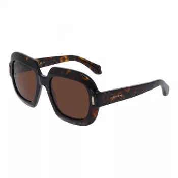 Ferragamo SF2068SE-242 sieviešu kaķa acs saulesbrilles, Havana/Brūns gradients, 54mm