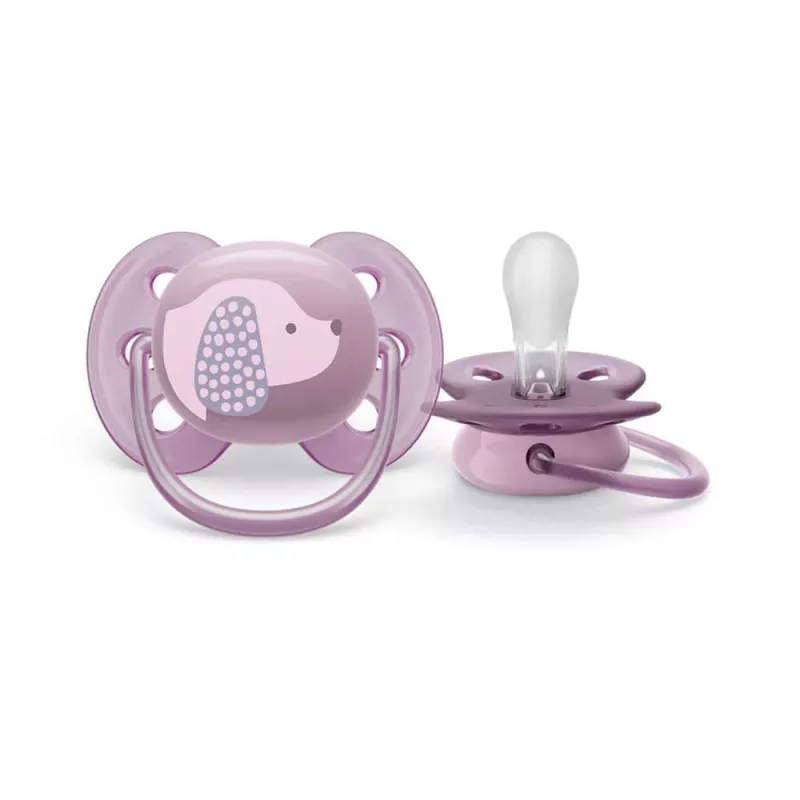 Philips Avent Ultra Soft DECO knupītis 6-18 mēnešiem, 1 gabals, meitenēm