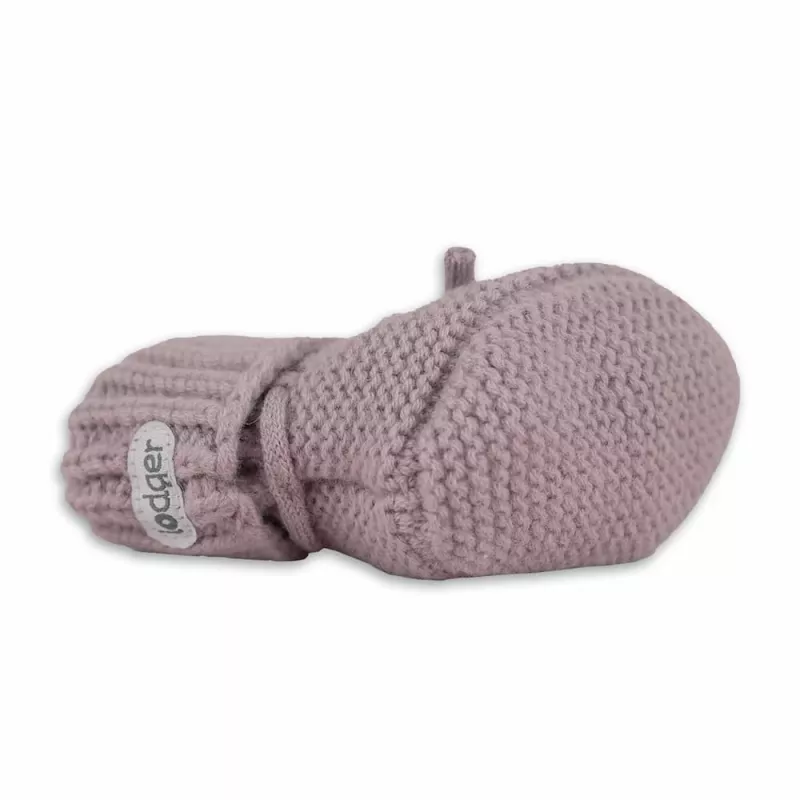 Lodger Slipper Merino vilnas zīdaiņu čības, rožu, 0-6 mēneši