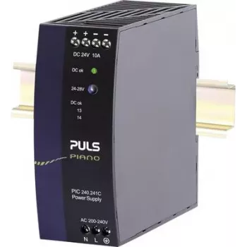 PULS Piano DIN sliedes barošanas bloks 24V DC 10A 240W (PIC240.241C)