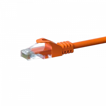 DSIT CAT5e tīkla kabelis, U/UTP, 0,50 m, oranžs, 100% varš (DC-56-005)