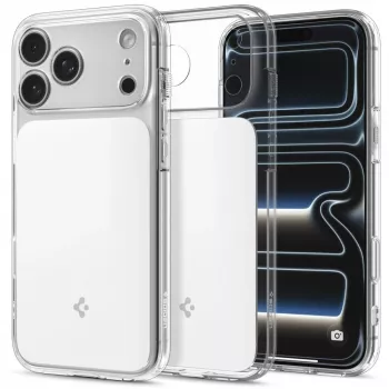 Spigen Ultra Hybrid T MagSafe apvalks iPhone 17 Pro / 18 Pro - spīdīgi balts