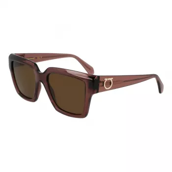 Ferragamo sieviešu SF2014S-511 kvadrātveida saulesbrilles, Havana rāmis, gradienta brūnas lēcas, 54mm