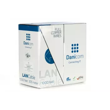 DSIT DANICOM CAT5E UTP 305m PVC (Fca) kabelis vairumā DC-UTP5E-305-FCA