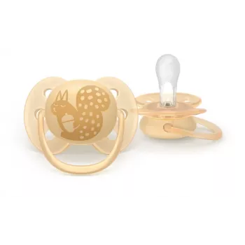 Philips Avent Ultra Soft DECO māneklis 6-18 mēnešiem, 2 gab., pelēks