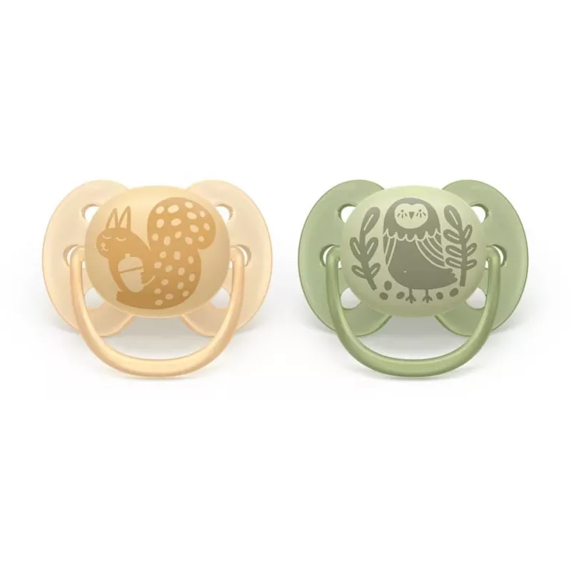 Philips Avent Ultra Soft DECO māneklis 6-18 mēnešiem, 2 gab., pelēks