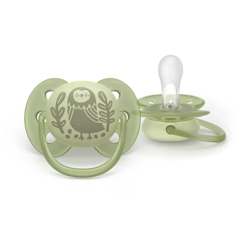 Philips Avent Ultra Soft DECO māneklis 6-18 mēnešiem, 2 gab., pelēks