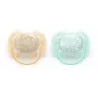 Philips Avent Ultra Soft DECO māneklis 0-6 mēneši, 2 gab., silikons, bez BPA, ar sterilizēšanas futrāli