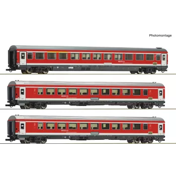 Roco 6200096 H0 3 daļu komplekts Munich-Nuremberg Express no DB AG