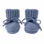 Lodger Slipper Merino vilnas mazuļu čības, Storm, 0-6 mēneši
