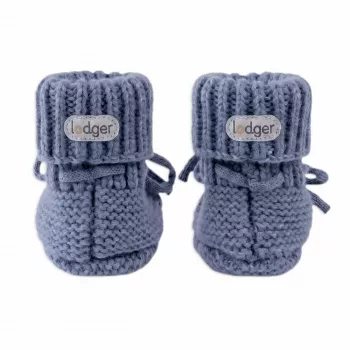Lodger Slipper Merino vilnas mazuļu čības, Storm, 0-6 mēneši
