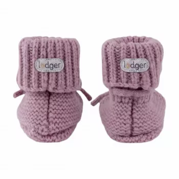 Lodger Slipper merino vilnas zīdaiņu čībiņas, gaiši violetas, 0-6 mēneši