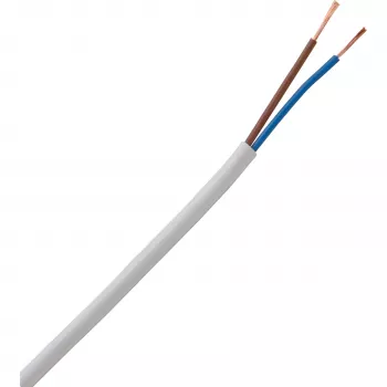 HEINRICH KOPP H03VV-F 2 x 0,75 mm² balts elastīgs PVC kabelis 10 m 151510843