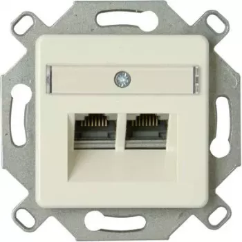 HEINRICH KOPP Cat.6a ekranēts RJ45 tīkla kontaktligzdas ieliktnis, alumīnijs, 1 ports, LSA 920100004
