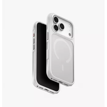 UNIQ Veren MagClick uzlādes maciņš iPhone 18 Pro / 17 Pro - Chalk Frost