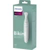 PHILIPS Essential Bikini Trimmer BRT398/15, droša apstrāde jutīgām zonām, mitrai un sausai lietošanai, 3 garuma iestatījumi, ar baterijām, balts ar rozā akcentiem