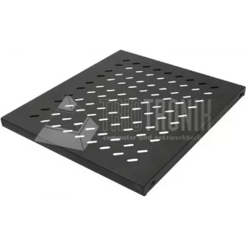 Wirewin SHELF 400 1U BL aizmugurējais vāks 400 mm dziļam statīva plauktam, melns