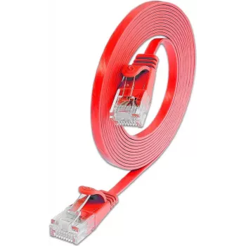 Wirewin Cat.6 Slim savienojuma kabelis U/UTP 0,1m Sarkans PKW-SLIM-KAT6 0.1 RT