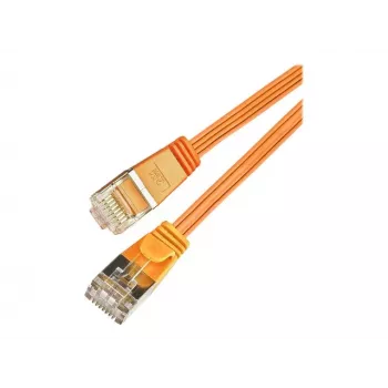 Wirewin Cat6 U/FTP plāns Ethernet savienojuma kabelis, plakans, oranžs, 15 m PKW-STP-SLIM-KAT6 15.0 OR