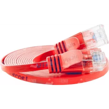 Wirewin Cat.6 SLIM tīkla kabelis U/UTP 0,15 m oranžs PKW-SLIM-KAT6 0.15 OR