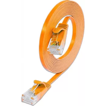 Wirewin Cat.6 SLIM tīkla kabelis U/UTP 0,15 m oranžs PKW-SLIM-KAT6 0.15 OR