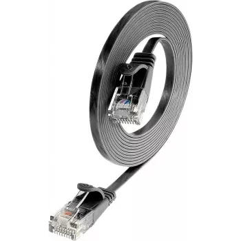 Wirewin Cat6 U/UTP slaids Ethernet savienojuma kabelis, 7,5 m, melns PKW-SLIM-KAT6 7.5 SW