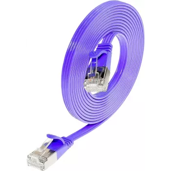 Wirewin Triotronik Cat6 U/FTP plānais savienojuma kabelis 1m violets PKW-STP-SLIM-KAT6 1.0 VT