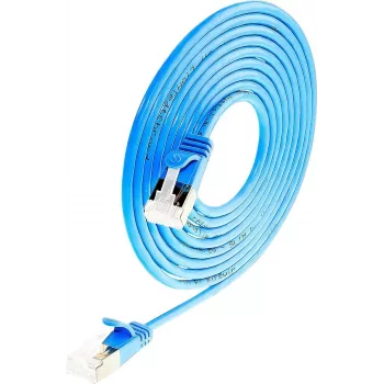 Wirewin Light tīkla kabelis apaļš U/FTP Cat 6a zils 0,1m plāns PKW-LIGHT-STP-K6A 0.1 BL