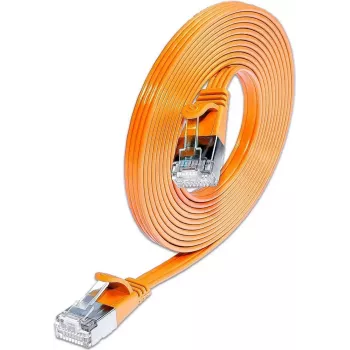 Wirewin Triotronik 0,15m Cat6 U/FTP savienojuma kabelis, RJ-45 uz RJ-45, oranžs PKW-STP-SLIM-KAT6 0.15 OR