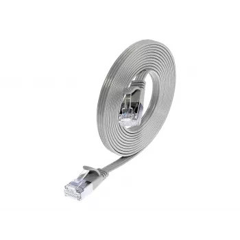 Wirewin Triotronik Cat 6 10m RJ-45 Male/Male U/FTP (STP) pelēks slaids savienojuma kabelis PKW-STP-SLIM-KAT6 10.0