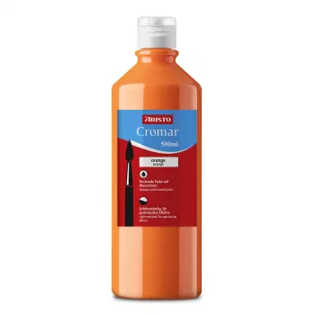 ARISTO Cromar šķidrā temperas krāsa oranža 500 ml, 1 pudele (AR30910)