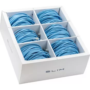 Wirewin SLIM KAT6A 10 Gigabit vieglais savienojuma kabelis, 2,0 m, U/FTP, Ø 3,8 mm, zils, 60 gab. iepakojums (SLIM-LS-K6A 2.0 BL 60)