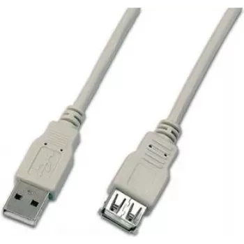 Wirewin USB A-A MF 1.0 GR USB kabelis 1 m USB 2.0 pelēks