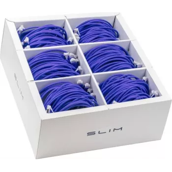 Wirewin SLIM-LS-K6A 1.5 VT 60 - Cat.6A U/FTP slaids Ethernet savienojuma kabelis, 1,5m, violets, 60 gab.