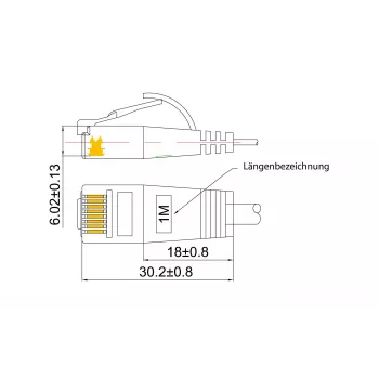 SLIM Wirewin SLIM Tough STP Cat6 U/FTP tīkla kabelis, 2 m, pelēks, RJ45, bez aizķeršanās, 28 AWG PKW-TOUGH-STP-K6 2.0