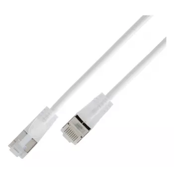 Wirewin SLIM KAT6A 10 Gigabit vieglais tīkla kabelis apaļš, U/UTP, Ø 3.6 mm, balts (SLIM-L-UU-K6A 0.15 WT)