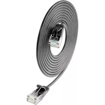 Wirewin Cat6A U/UTP slaids savienojuma kabelis, RJ45, 0,5 m, melns SLIM-L-UU-K6A 2.0 BK