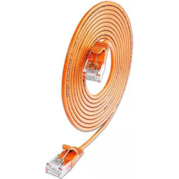 Wirewin SLIM CAT6A 10 Gigabit vieglais tīkla kabelis apaļš, U/UTP, Ø 3,6 mm, oranžs (SLIM-L-UU-K6A 5.0 OR)
